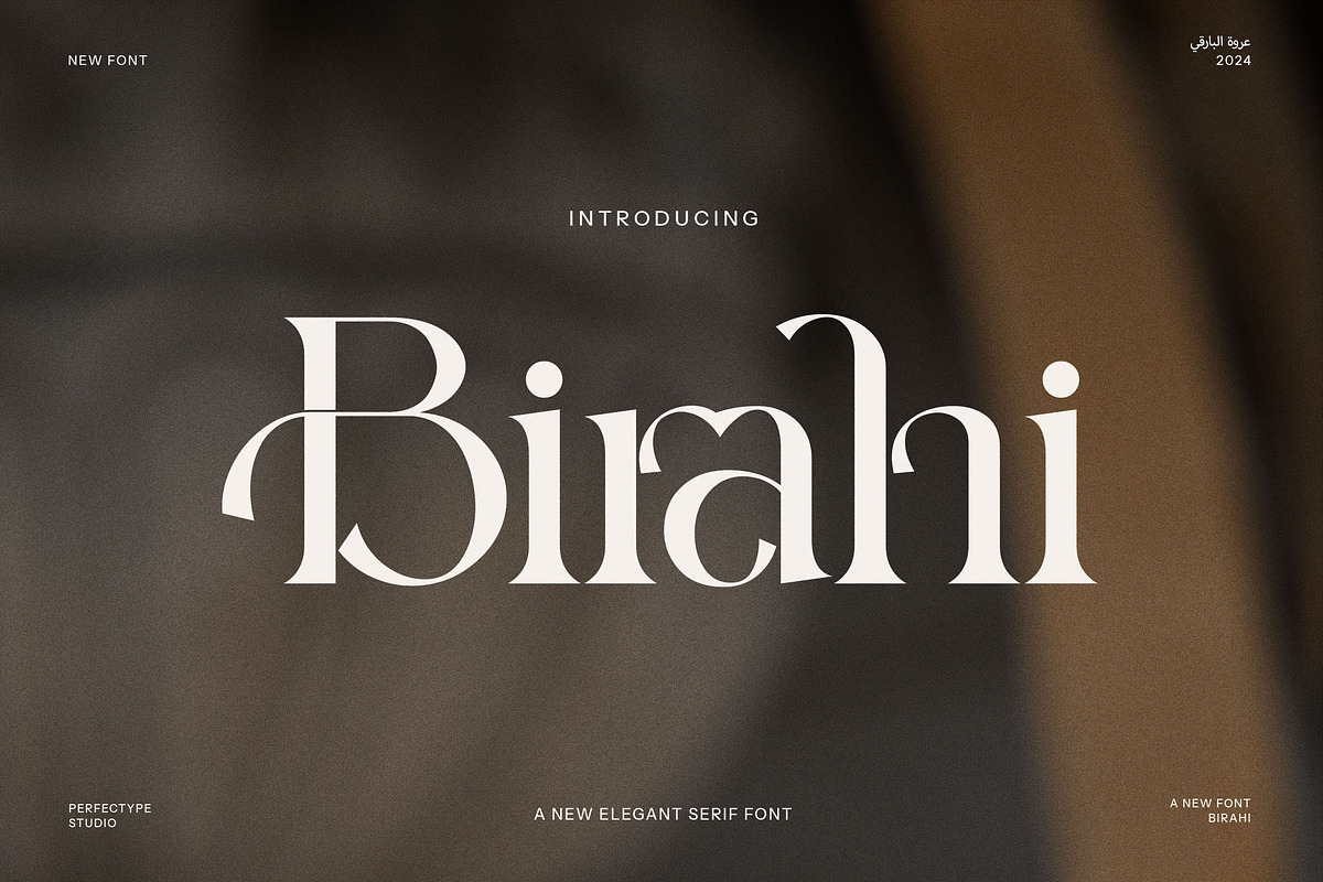 Birahi Stylish Serif Font, a Serif Font by Perfectype (Photo 1 of 8)