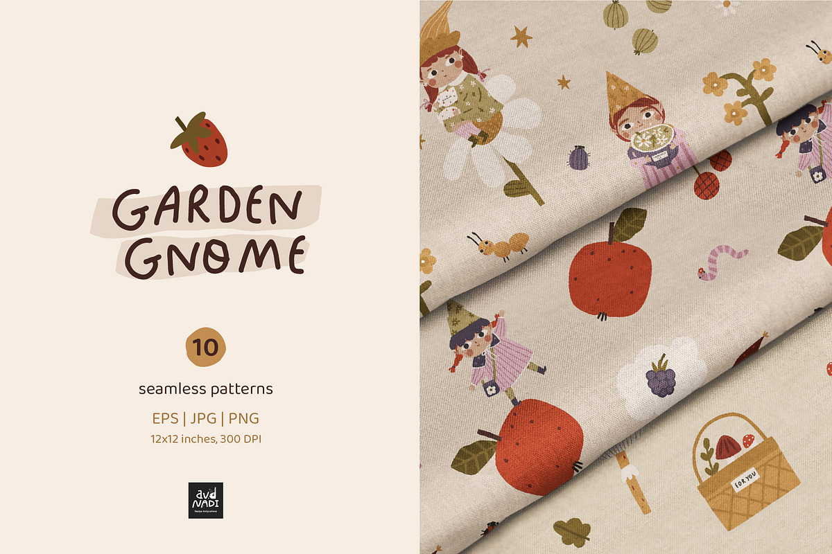 Garden Gnome - Hand drawn clipart, a Person Illustration by avdnadi (Photo 9 of 11)