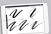 Artistic brush pack for Procreate, a Brush Add-On by Studio FabianFischer (Thumbnail 2 of 6)
