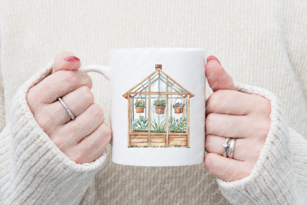 Watercolor Little Wooden House Clipa, an Illustration by Watercolor design (Photo 12 of 12)