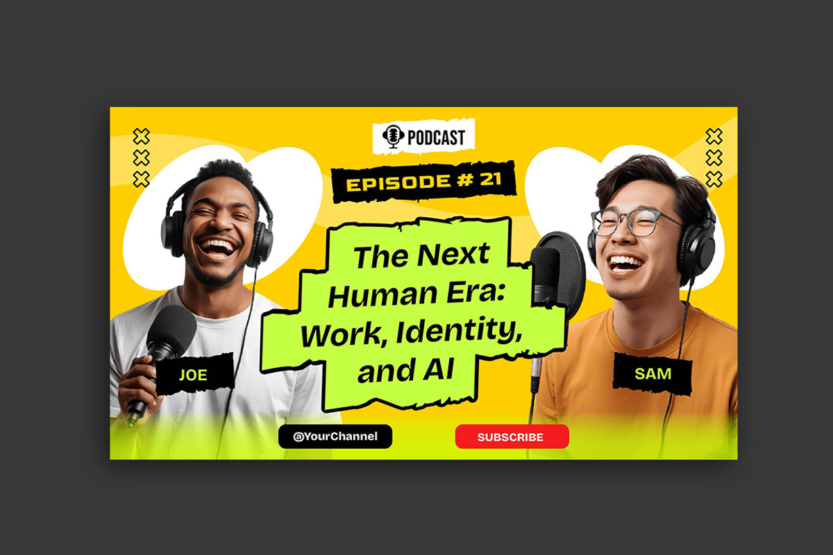 Podcast Youtube Thumbnail Template, a Social Media Template by Jiwstudio (Photo 3 of 6)