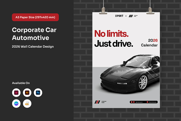 Modern Car Company Wall Calendar preview 6