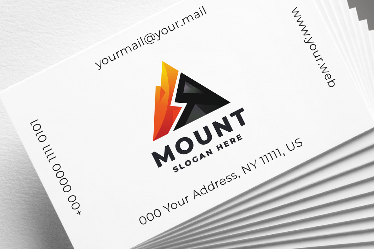 Letter M Geometric Mountain Logo, a Branding & Logo Template by Design_Planet (Photo 3 of 3)