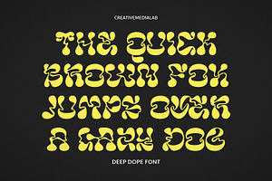 Deep Dope - Psychedelic Liquid Font