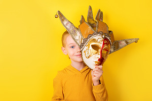 Child with Carnival Mask, a Holiday Photo by Ales Munt