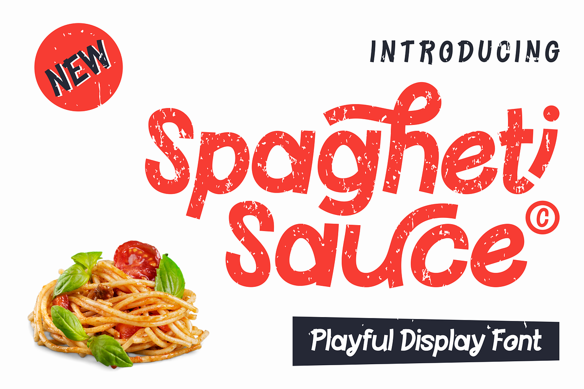 Spagheti Sauce - A Modern Playful, a Handwritten Font by Marvadesign (Photo 1 of 6)