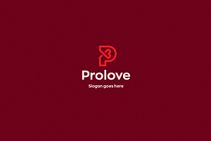 Prolove • Letter P Logo Template
