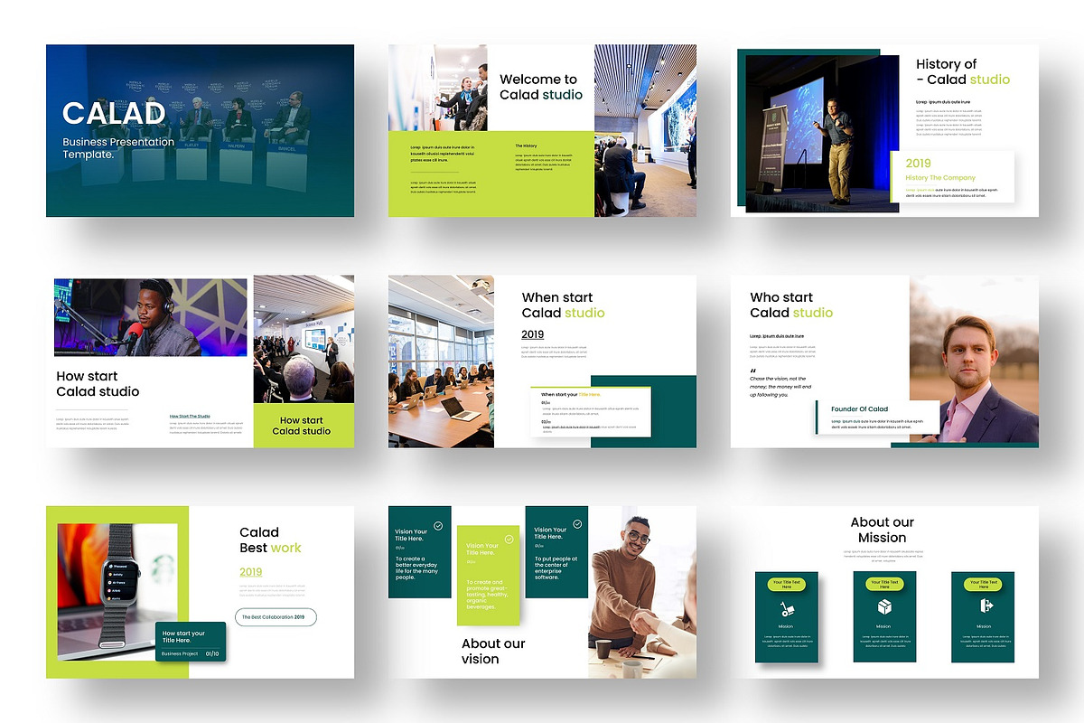 Calad – Business Keynote Template, a Presentation Template by Dens Creative Studio (Photo 2 of 6)
