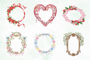 Christmas Coquette Frame Clipart, an Illustration by Creative Art (Thumbnail 5 of 8)