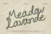 Meadow Lavande - Romantic Font, a Handwritten Font by nadispasibenko (Thumbnail 1 of 13)