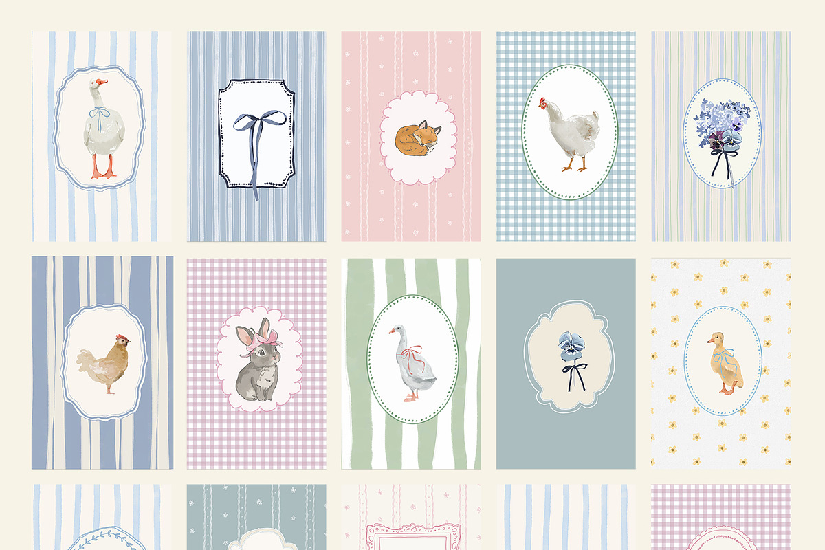 Vintage Nursery Prints Bundle - 140, a Background Graphic by Artemsky (Photo 17 of 17)