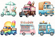 Summer Ice Cream Truck Clipart, an Illustration by OK Design (Thumbnail 3 of 5)
