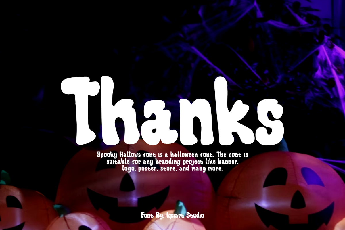 Spooky Hallows - Scary Font, a Handwritten Font by Iqsiart Studio (Photo 7 of 7)