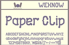 Paper Clip font