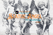 145 Angel Statues brushstamp, a Brush Add-On by TaKong Magics (Thumbnail 7 of 7)