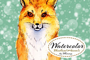 Watercolor Woodland Animals #2, an Animal Illustration by Whimseez (Thumbnail 2 of 4)