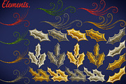 Christmas Robins watercolors, a Seasonal Illustration by Happy Sloth Graphics (Thumbnail 7 of 19)