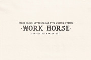 Work Horse – Vintage Wood Serif Font, a Slab Serif Font by Madeline ODonoghue Design (Thumbnail 5 of 5)
