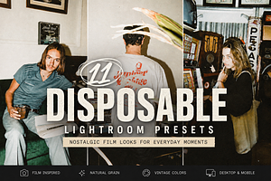 11 Disposable Lightroom presets, a Preset Add-On by Presets by Yevhen