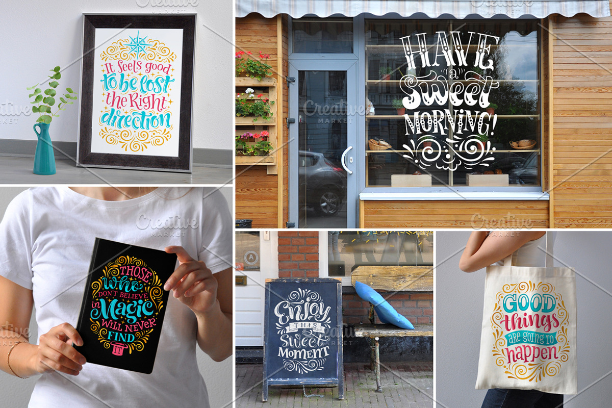 10 Lettering POSTERS + bonus, a Decorative Illustration by bariskina (Photo 4 of 5)