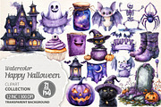 Happy Halloween Clipart PNG, an Illustration by Dream Creation (Thumbnail 1 of 6)