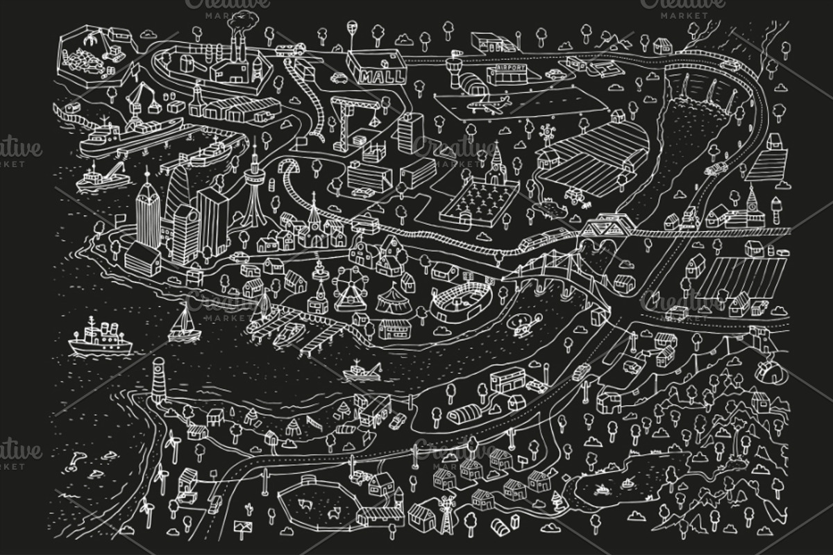 DOODLETOWN, an Illustration by WINS Doodle shop (Photo 3 of 6)