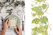 Watercolor Grapes, a Food Illustration by MayaNavits (Thumbnail 8 of 15)