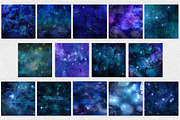 Watercolor and Stars Digital Paper, a Texture Graphic by Digital Curio (Thumbnail 3 of 3)