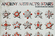 Ancient Artifacts: Stars (50 PNG), an Object Graphic by Megan Aili Designs (Thumbnail 3 of 5)