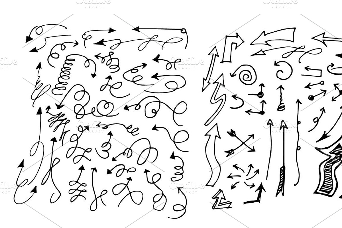 4657 Hand Drawn doodle elements, an Education Illustration by TKDoodle (Photo 3 of 77)