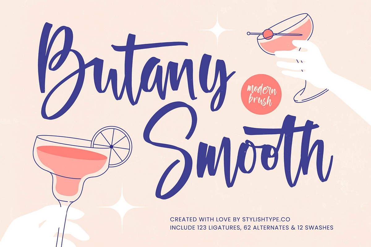 Butany Smooth Modern Brush Font, a Script Font by stylishtype.co (Photo 1 of 20)