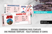 Japan Trip Gift Ticket Template, a Templates & Theme by Snapybiz (Thumbnail 5 of 10)