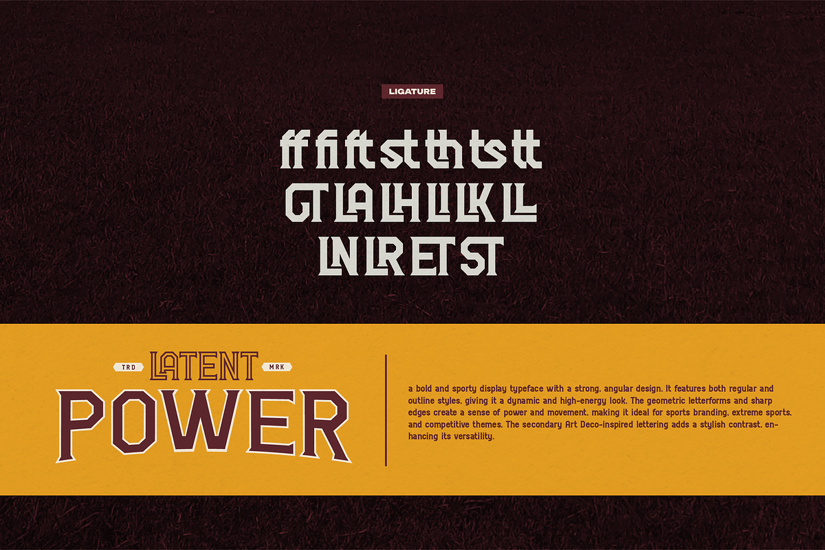 Latent Power | Sport Display Font, a Slab Serif Font by Denustudios (Photo 12 of 12)