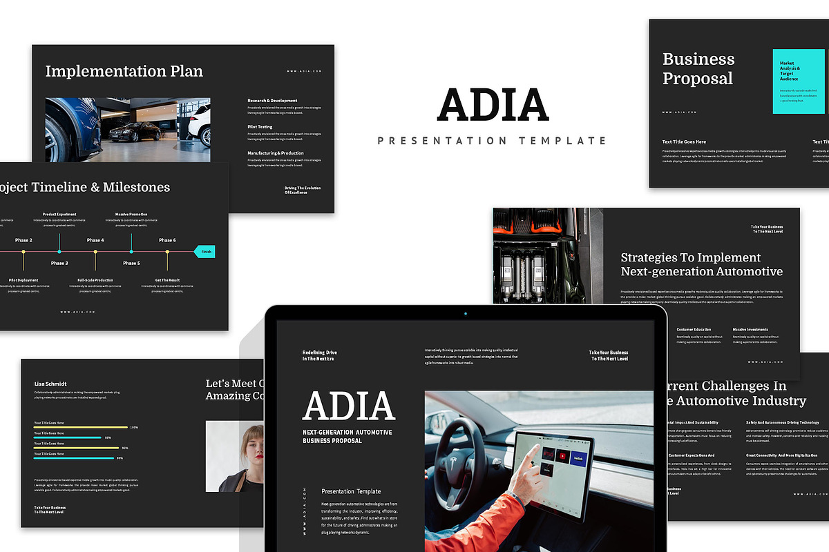 Adia : Automotive Keynote, a Presentation Template by Punkl Camp (Photo 1 of 9)