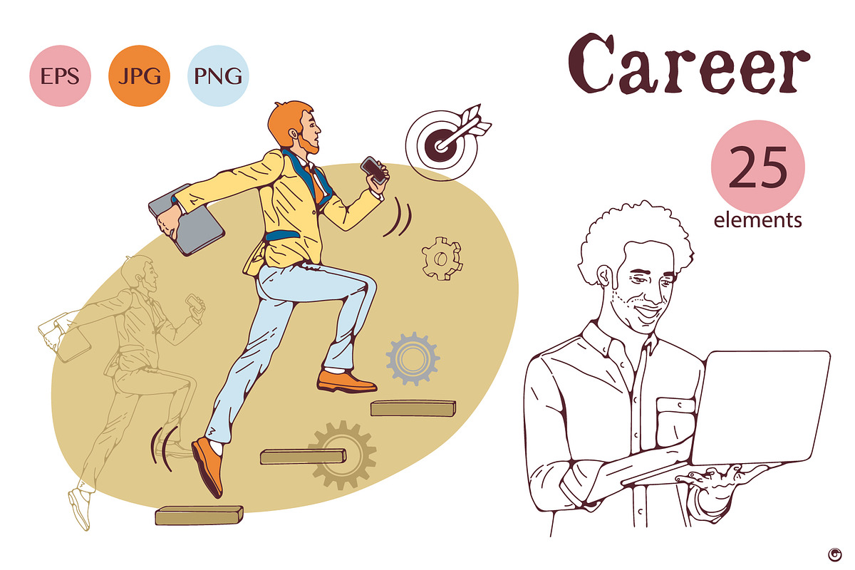 Career, a Person Illustration by Olillia (Photo 1 of 11)
