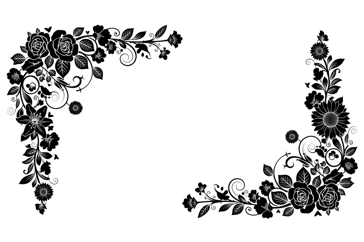 Floral Grass Border Silhouette Bundl, an Illustration by Amazin_art (Photo 19 of 51)