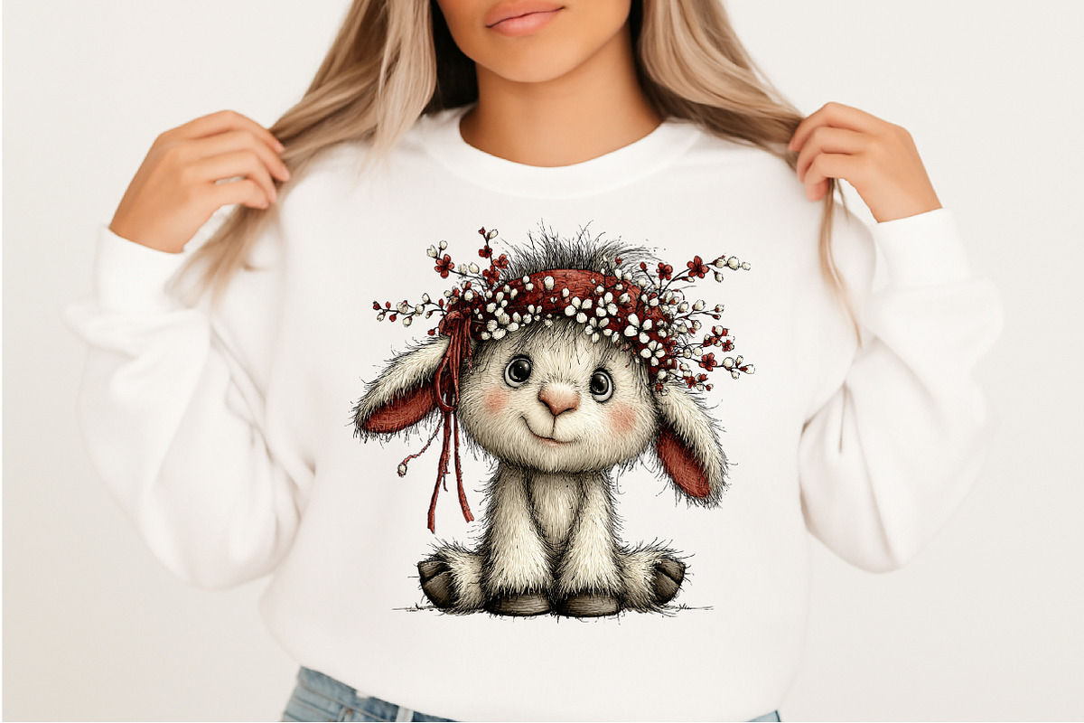 Whimsical Easter Farm Animals PNG, an Illustration by Craft Nest (Photo 7 of 11)