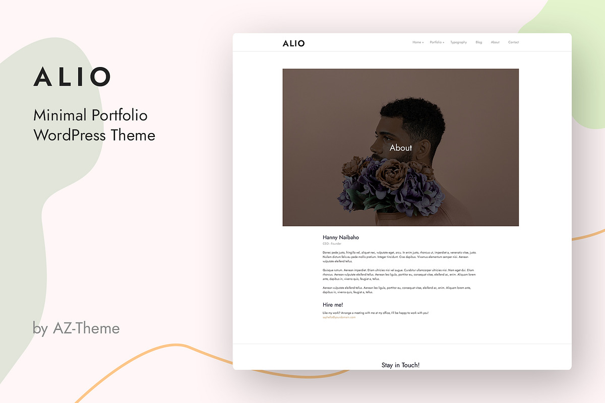 Alio - Minimal Portfolio Theme, a WordPress Template by AZ-Theme (Photo 5 of 5)