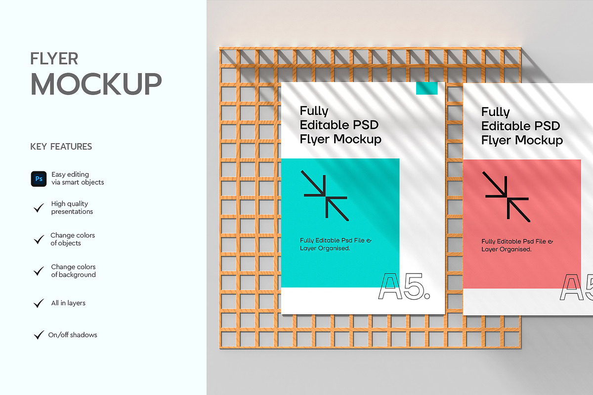 Flyer Mockup PSD Template, a Product Mockup by graphypix (Photo 2 of 4)