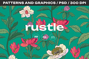 Rustle Botanical Pattern and Motifs, a Pattern Graphic by likorbut (Thumbnail 1 of 12)