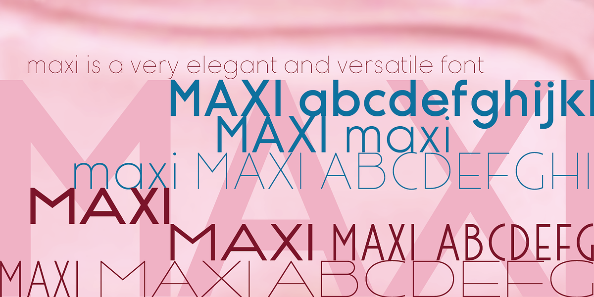 Maxi, a Sans Serif Font by Wiescher-Design (Photo 7 of 7)