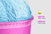 Ice cream cup mockup, a Cups & Container Mockup by BlackMockup (Thumbnail 3 of 10)
