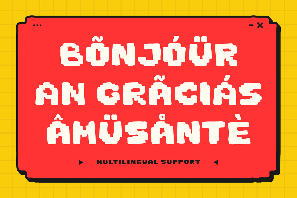 Orgapix - Organic Doodle Pixel Font, a Font by Typia Nesia (Photo 2 of 11)