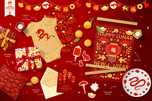 Lunar New Year Clipart Toolbox