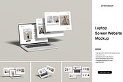 Laptop Screen Webiste Mockup, a Wearable Device Mockup by ZifaraDesign (Thumbnail 1 of 11)