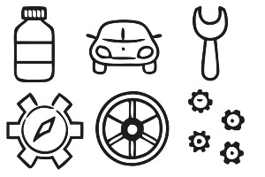 Car Service Icons Set 1 Procreate