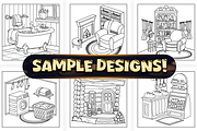 Bold Easy Little Corner Coloring, an Object Illustration by Craftsbeefy (Thumbnail 2 of 4)