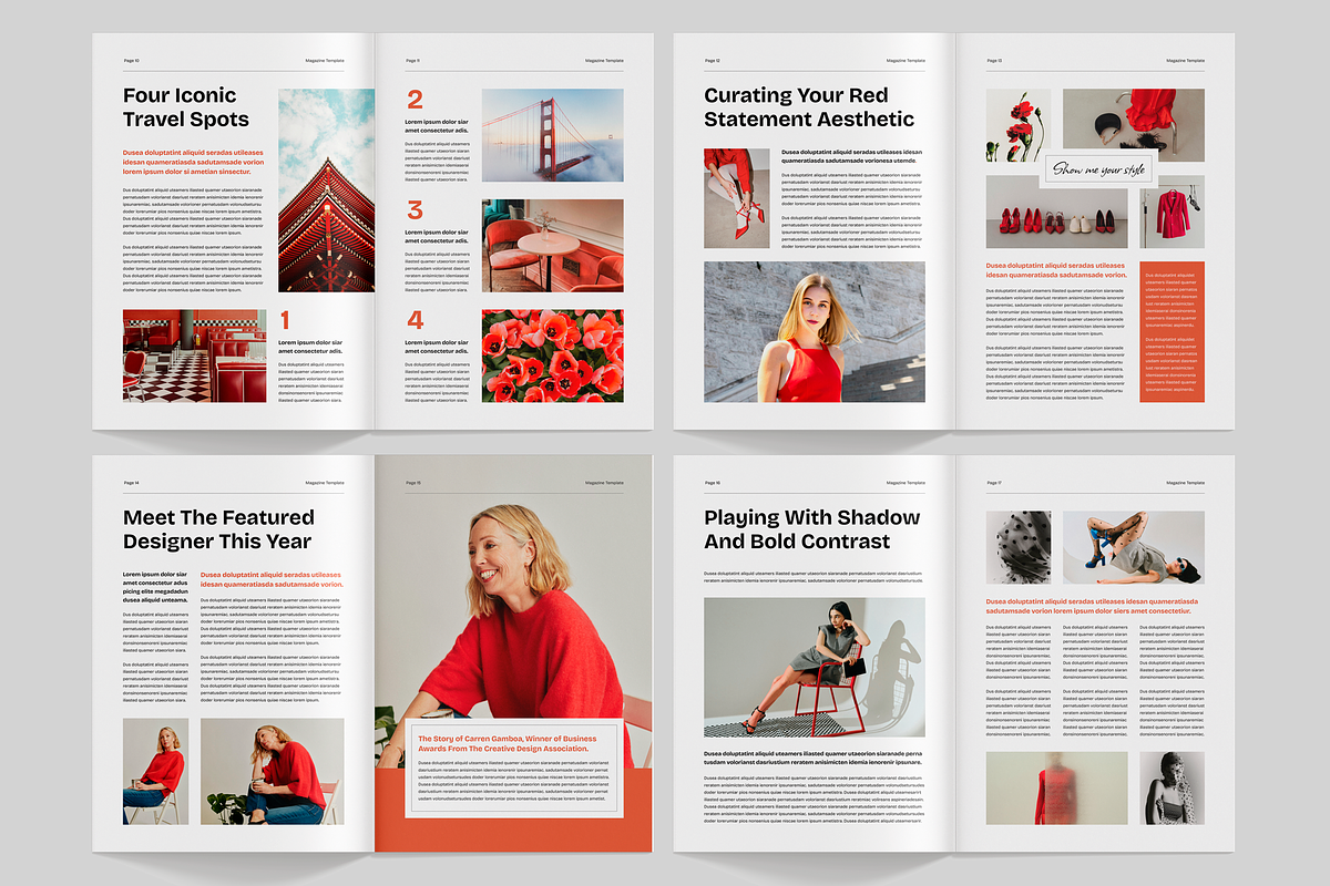 Magazine | Canva & InDesign, a Magazine Template by Leaflove (Photo 5 of 10)