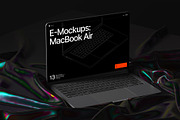 E-Mockups: MacBook Air, a Mac Mockup by ls.graphics (Thumbnail 3 of 8)