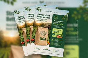 Organic Farming Flyer Template
